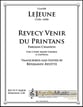 Revecy venir du printans SATTB choral sheet music cover